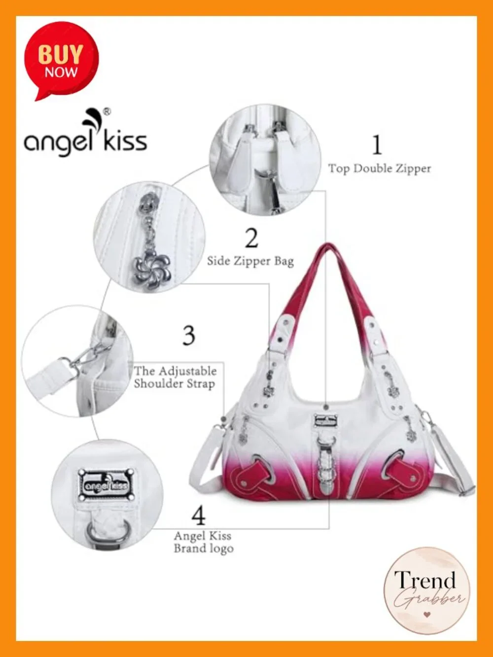 Washed PU Leather Hobo Bag with Convertible Strap Large Satchel